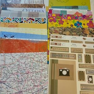Colorful Scrapbook Travel and Beach Lot